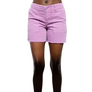 Le Superbe Beach Crawler Orchid Purple‎ Cut Off Shorts 8 Cargo Utility Pockets
